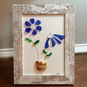 Sea Glass and Shell Art